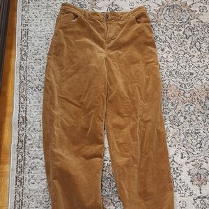 Brown High Rise Corduroy Pants